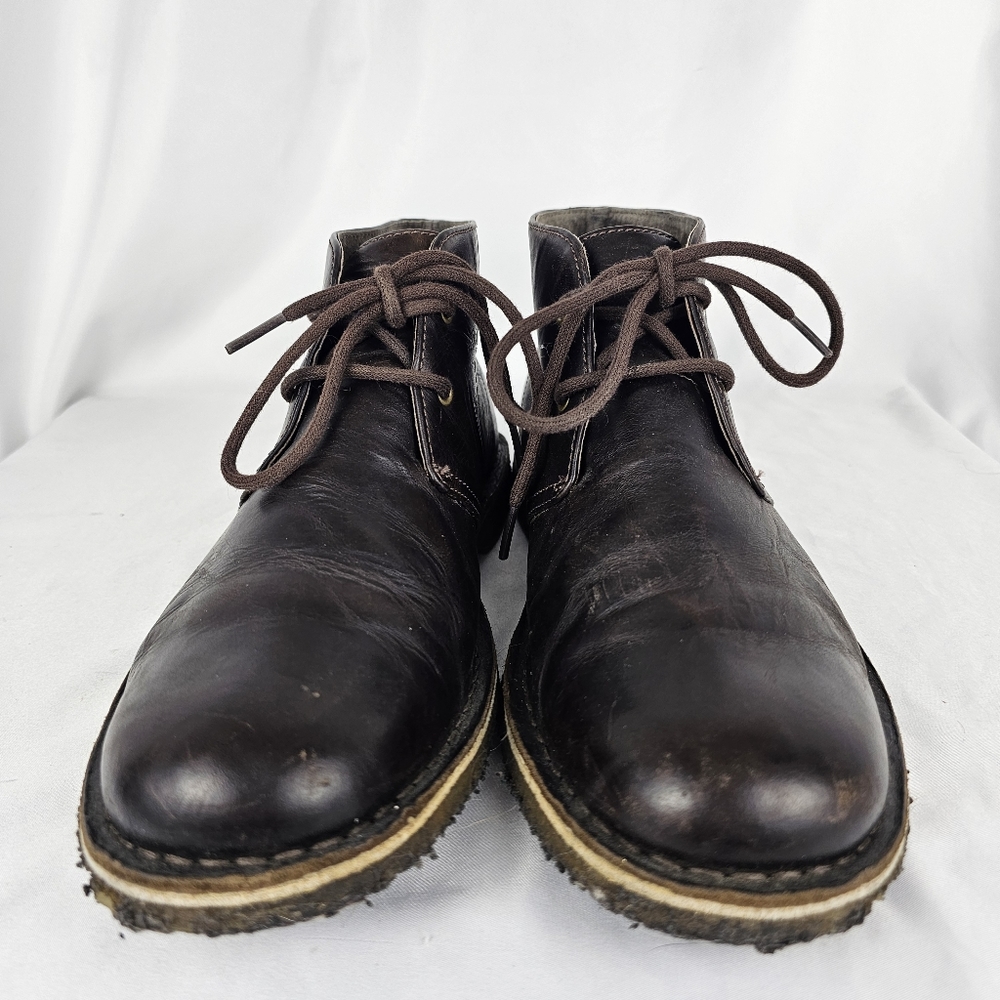UGG Men's Leighton Chukka Boot 3275 Chocolate Brown Size 9.5 2 Eye - Picture 4 of 9
